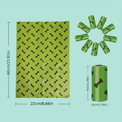 Biodegradable Dog Waste Bags with Dispenser