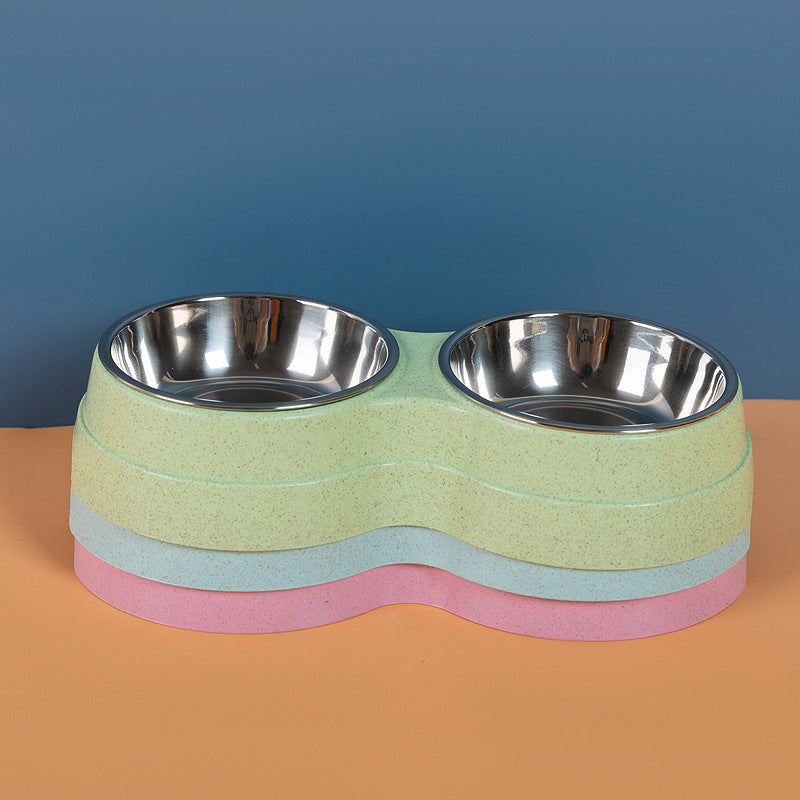 Double Stainless Steel Pet Feeding Bowls