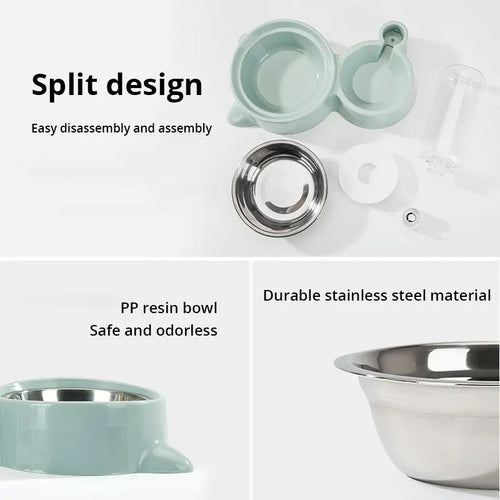 Automatic Pet Water And Food Fountain For Cats And Dogs